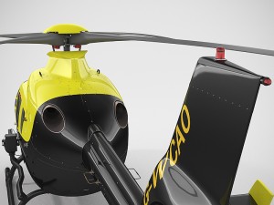 eurocopter ec135 police 3D Модель