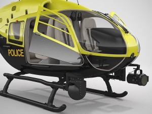 eurocopter ec135 police 3D Модель