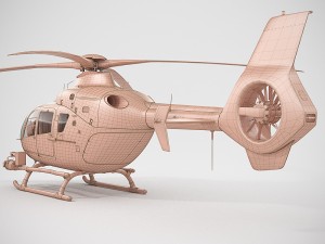 eurocopter ec135 police 3D Модель