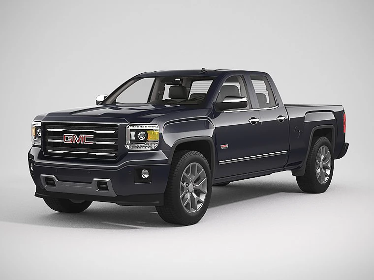 2014 gmc sierra 1500 double cab 3D Model .c4d .max .obj .3ds .fbx .stl .blend 