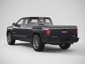 2014 gmc sierra 1500 double cab Model 3D
