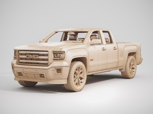2014 gmc sierra 1500 double cab Model 3D