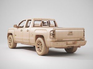 2014 gmc sierra 1500 double cab Model 3D