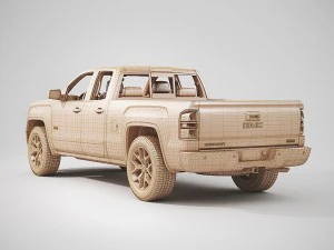 2014 gmc sierra 1500 double cab 3D Model