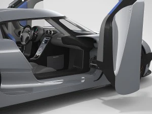 koenigsegg agera - hd interior 3D Model