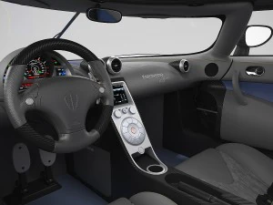koenigsegg agera - hd interior 3D Model