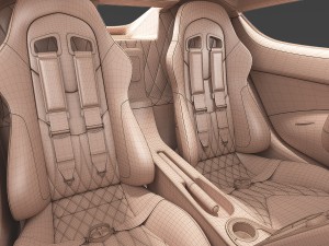koenigsegg agera - hd interior Modelo 3D