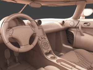 koenigsegg agera - hd interior Modelo 3D