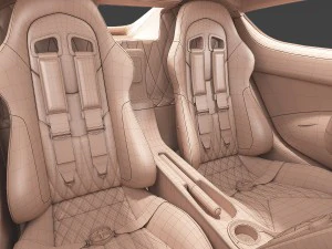 koenigsegg agera - hd interior 3D Model
