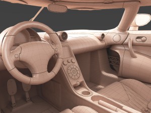 koenigsegg agera - hd interior Modelo 3D