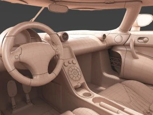 koenigsegg agera - hd interior 3D Model