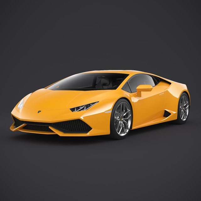 lamborghini huracan 3D Model .c4d .max .obj .3ds .fbx .stl .blend 