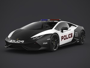 lamborghini huracan police Modèle 3D