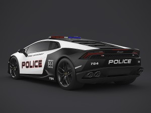lamborghini huracan police 3D-Modell