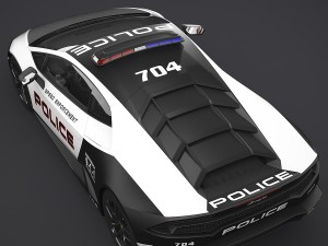 lamborghini huracan police 3D-Modell