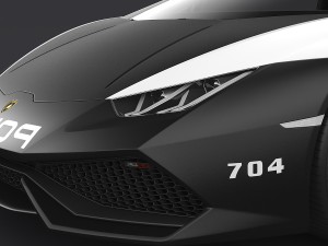 lamborghini huracan police 3D-Modell