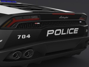 lamborghini huracan police 3D-Modell