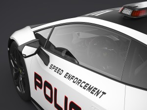 lamborghini huracan police 3D-Modell