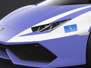 lamborghini huracan italian police 3D 模型