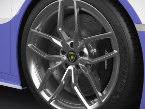 lamborghini huracan italian police 3D 模型