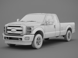 Super Duty 2015 F250 XLT 3D 模型