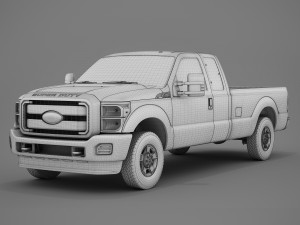 Super Duty 2015 F250 XLT 3D 模型