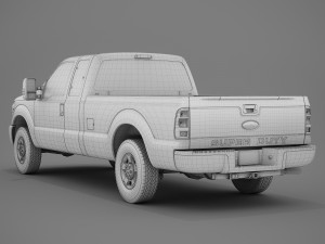 Super Duty 2015 F250 XLT 3D 模型