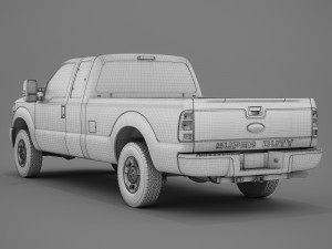 Super Duty 2015 F250 XLT 3D 模型