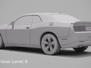 dodge challenger sxt 2015 Modello 3D