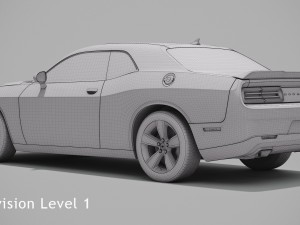 dodge challenger sxt 2015 Modello 3D