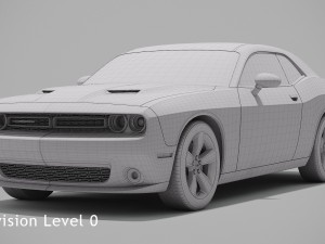 dodge challenger sxt 2015 Modello 3D