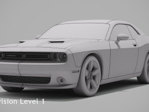 dodge challenger sxt 2015 Modello 3D