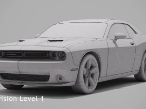 dodge challenger sxt 2015 3D Model