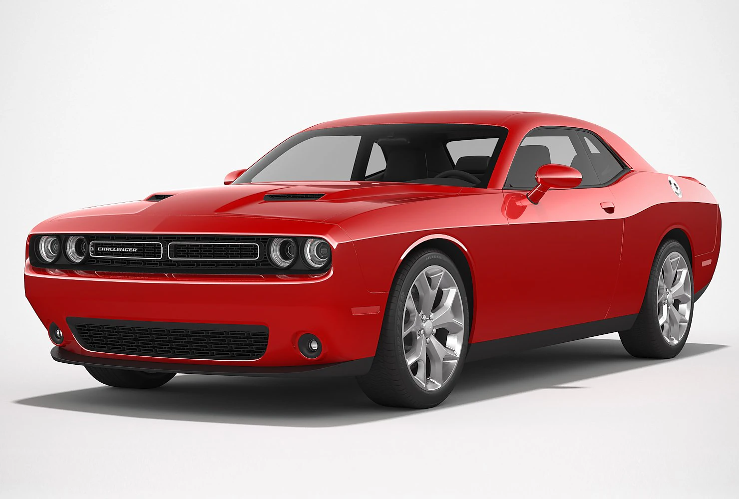 dodge challenger sxt plus 2015 3D Model .c4d .max .obj .3ds .fbx .stl .blend 