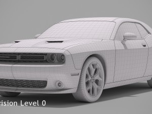 dodge challenger sxt plus 2015 Model 3D