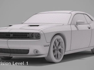 dodge challenger sxt plus 2015 3D Model