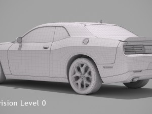 dodge challenger sxt plus 2015 Model 3D
