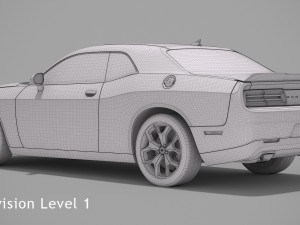dodge challenger sxt plus 2015 Model 3D