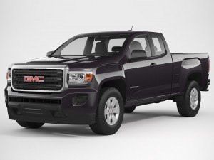 gmc canyon 2016 extended cab 3D मॉडल