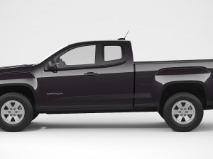 gmc canyon 2016 extended cab Model 3D