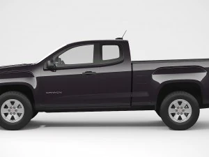 gmc canyon 2016 extended cab 3D Model