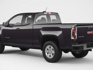 gmc canyon 2016 extended cab 3D Model