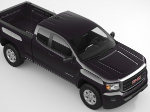 gmc canyon 2016 extended cab Model 3D