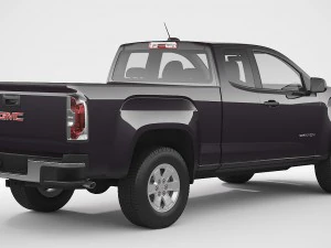 gmc canyon 2016 extended cab 3D Model