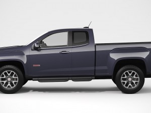 gmc canyon 2016 all-terrain extended cab 3D 모델