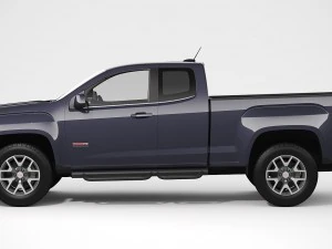 gmc canyon 2016 all-terrain extended cab 3D Model