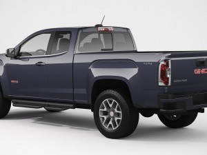 gmc canyon 2016 all-terrain extended cab 3D 모델