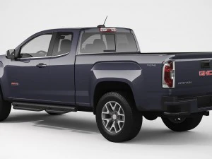 gmc canyon 2016 all-terrain extended cab 3D Model