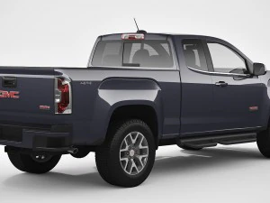 gmc canyon 2016 all-terrain extended cab 3D Model