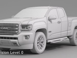 gmc canyon 2016 all-terrain extended cab 3D Model